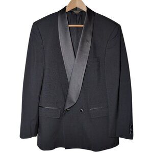 Christian Dior Monsieur Double-Breasted Tuxedo Jacket 100% Wool Mens Size 42R